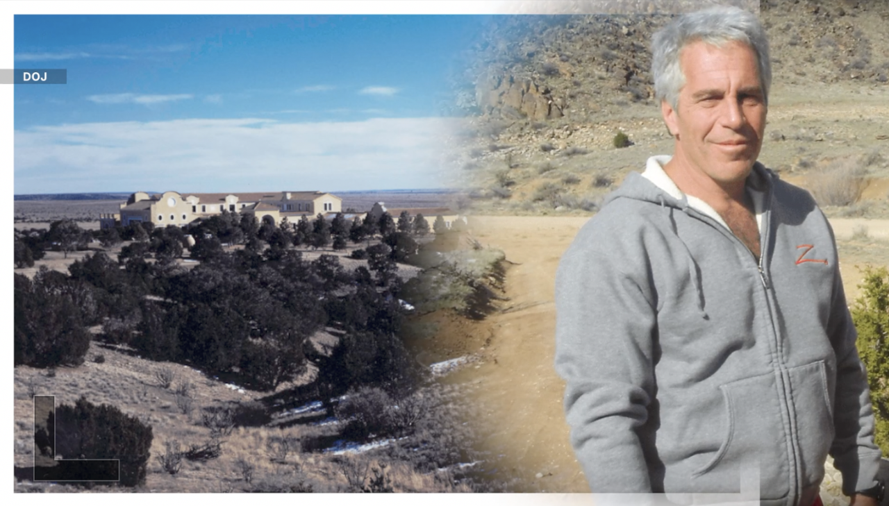 Jeffrey Epstein at Zorro Ranch in New Mexico