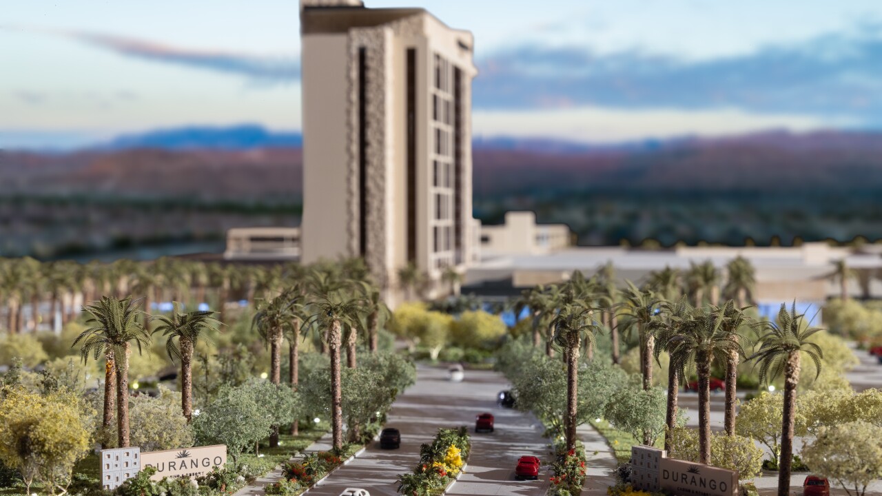 Workers will top off 318foot Durango Casino tower on Friday