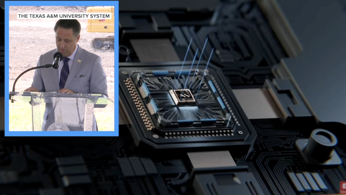 Texas Governor Greg Abbott attends Texas A&M Semiconductor Institute groundbreaking