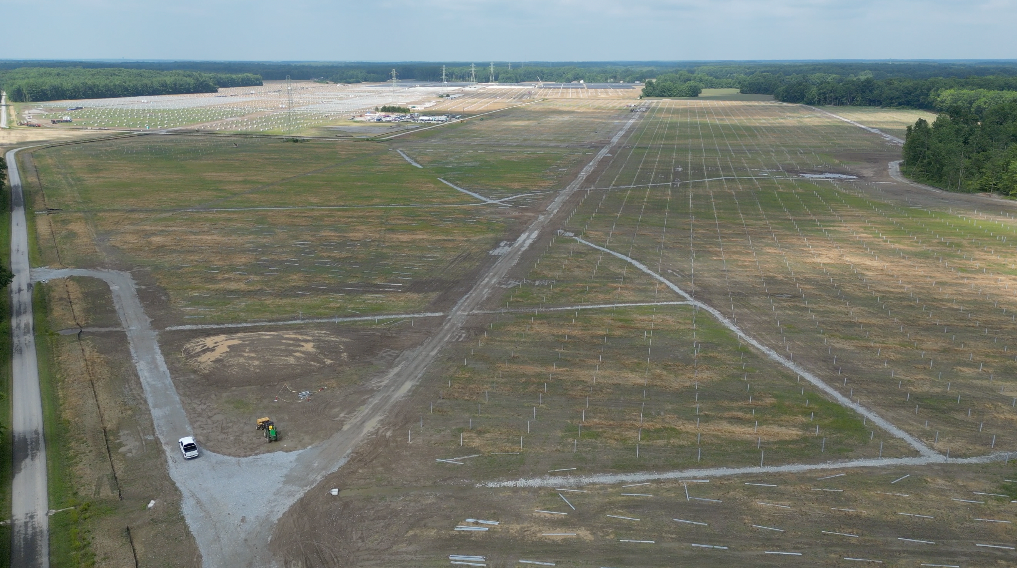 Construction began on the 610-acre Nestlewood solar project on the Clermont-Brown county lines in October.