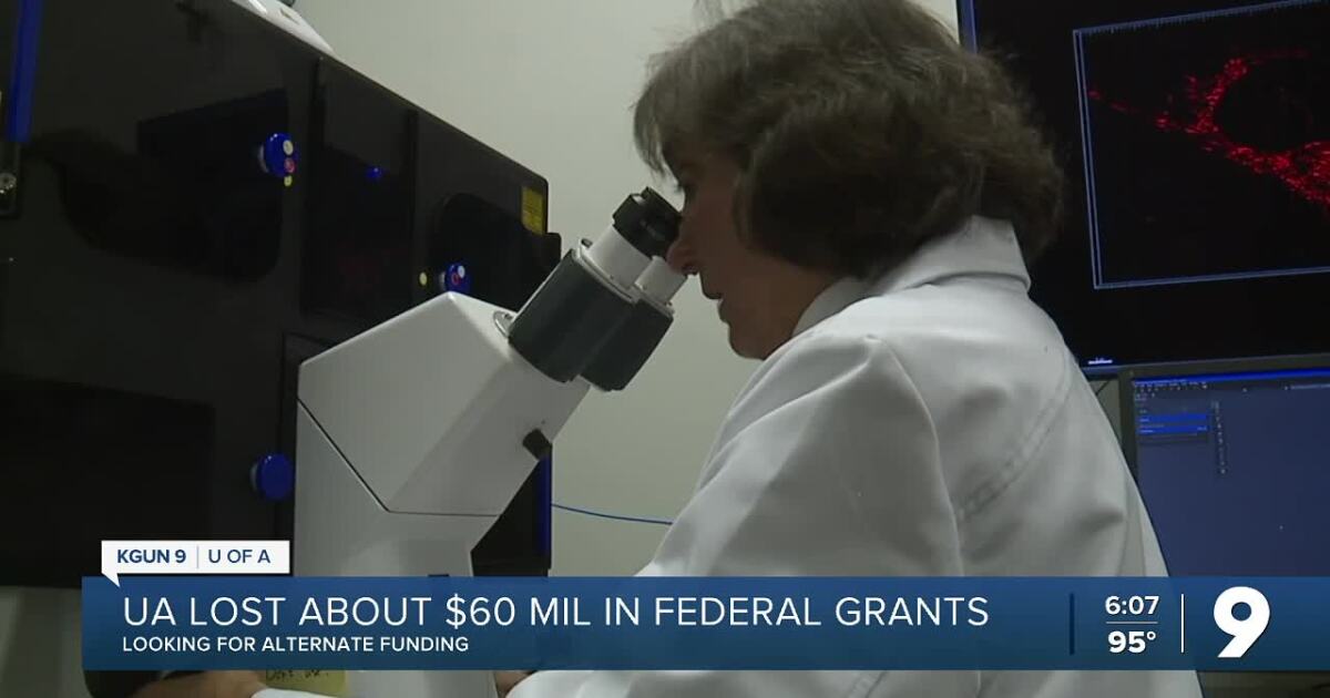 Los recortes de subvenciones federales sacan casi $ 60 millones de UA