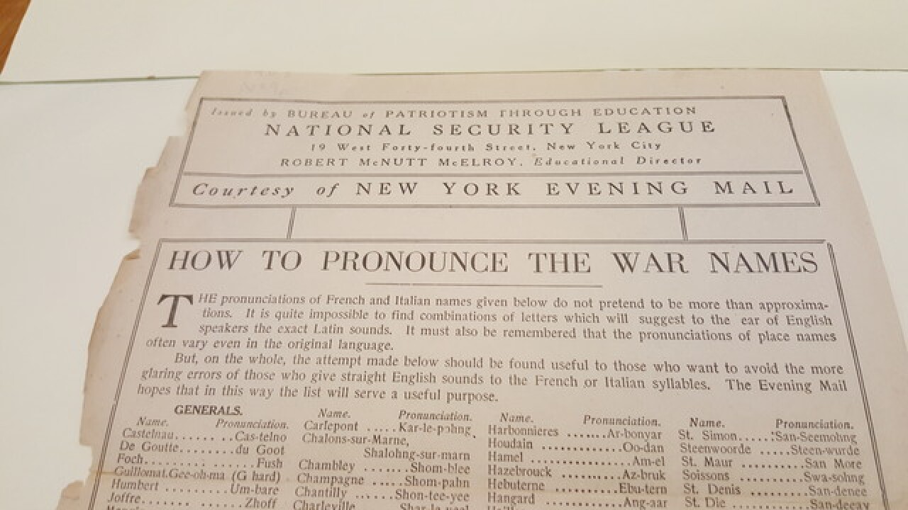 Michigan's Role in World War I