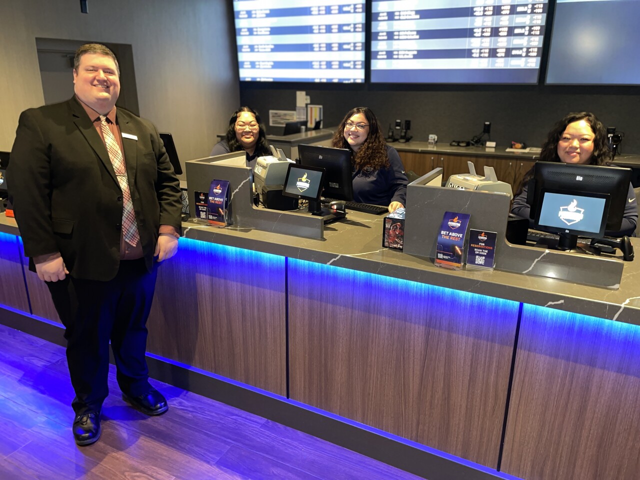 Sportsbook  at Potawatomi Casino.