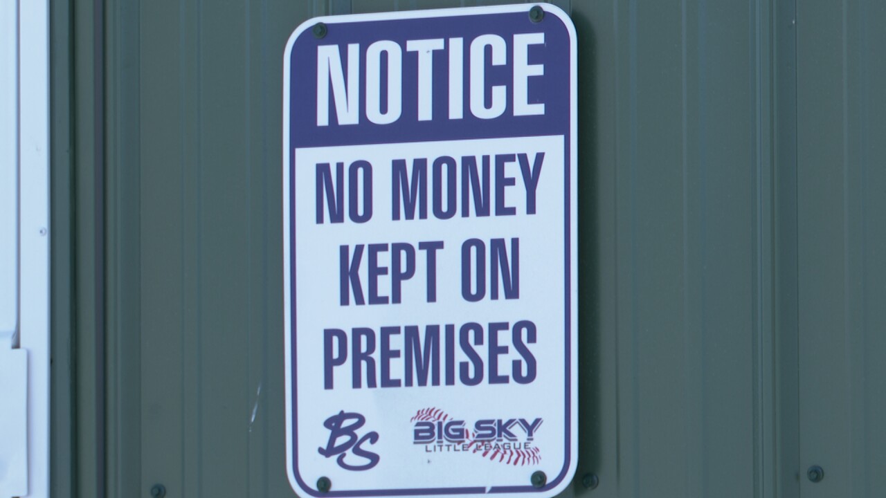 Big Sky no money sign