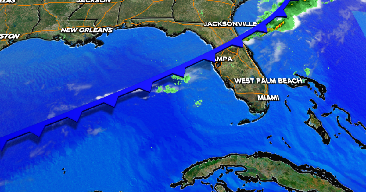 Cold front brings showers, chance of storms for Monday