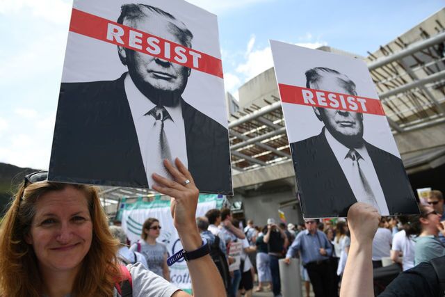 Photos: Scotland protests President Donald Trump's visit