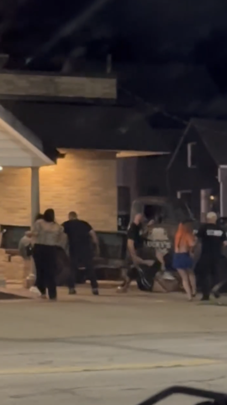 Cell phone video recording viral Lucky's Bar and Grill fight