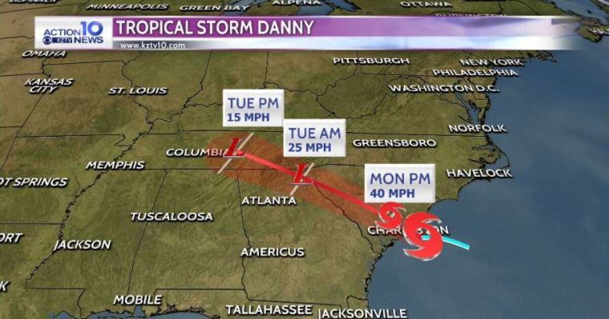 Tropical Storm Danny forms