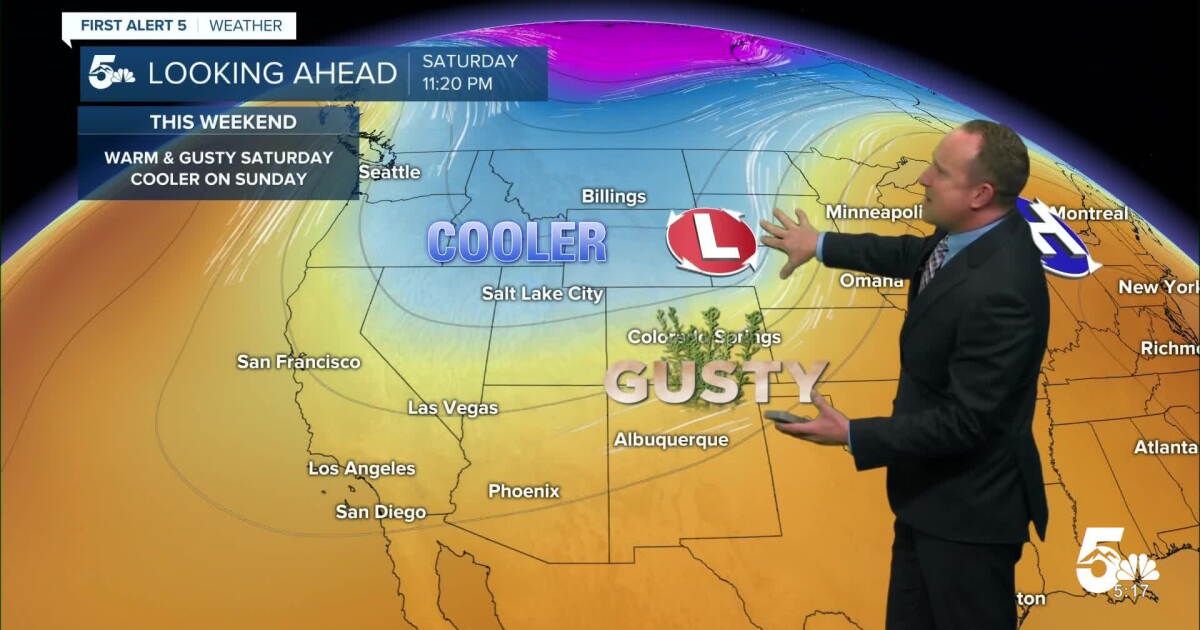 A warm end to the work week, with increasing wind and a cool down this ...