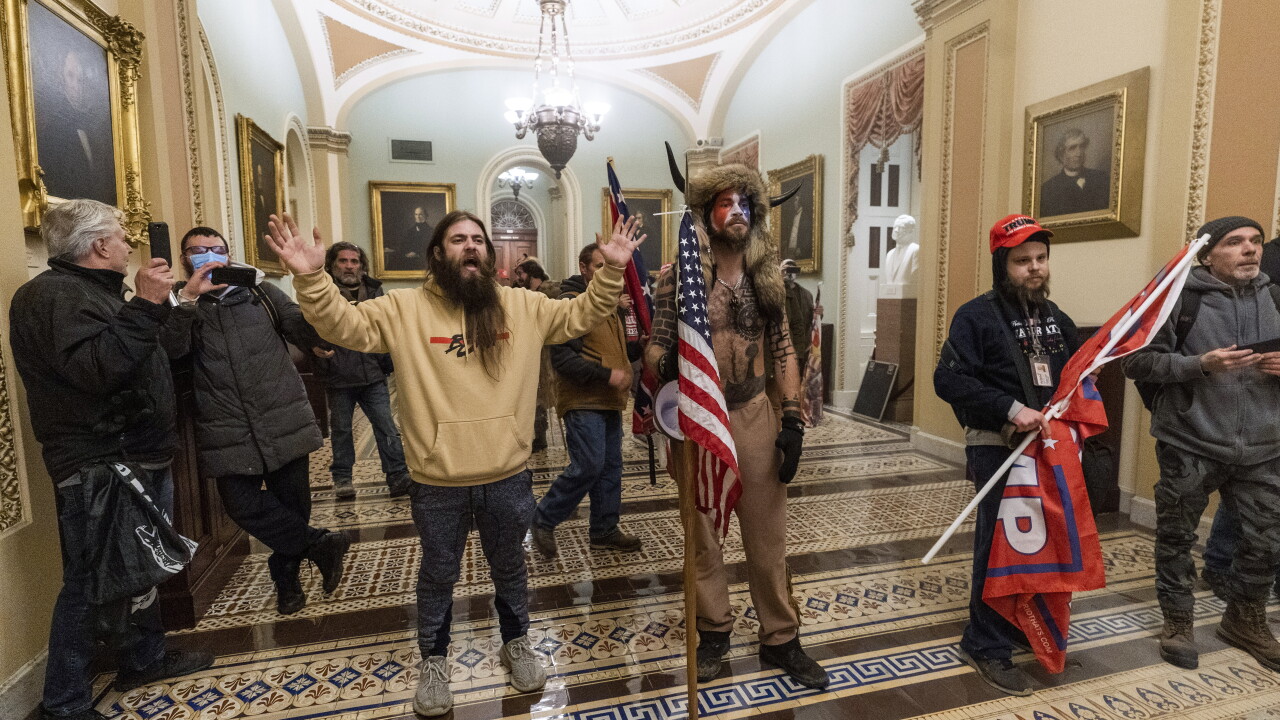 Arizona Man Wearing Horns During U S Capitol Riots Q Shaman Now Faces Felony Indictment