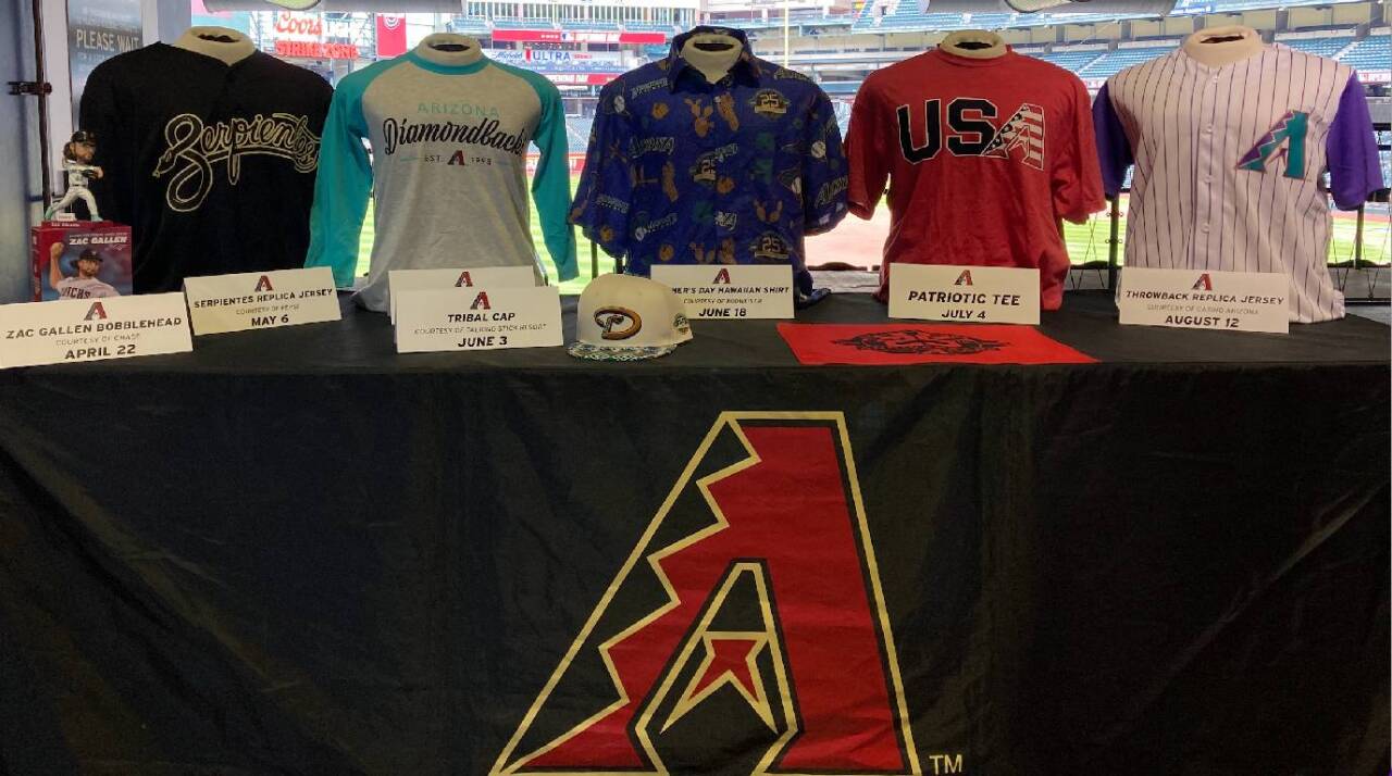 2023 Arizona Diamondbacks Throwback Replica Jersey Shirt Giveaway