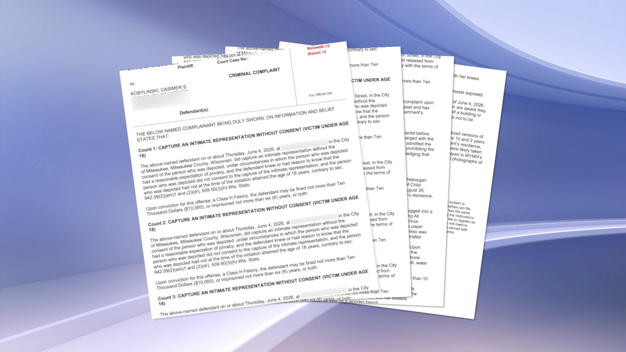 Milwaukee County court documents explain Kobylinski's charges for taking sexual photos of minors