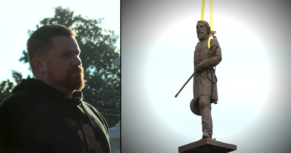 He drove 8 hours to watch Confederate statue come down