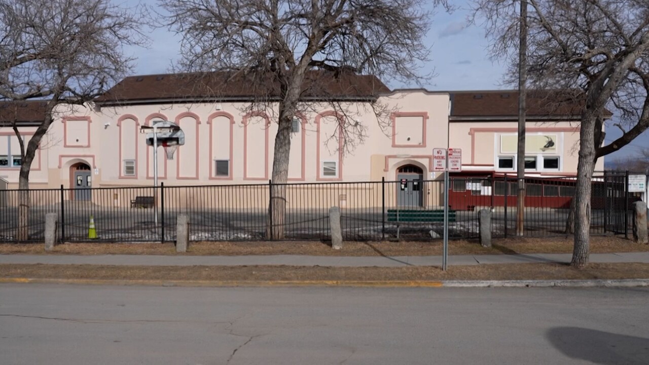 Wide shot of building