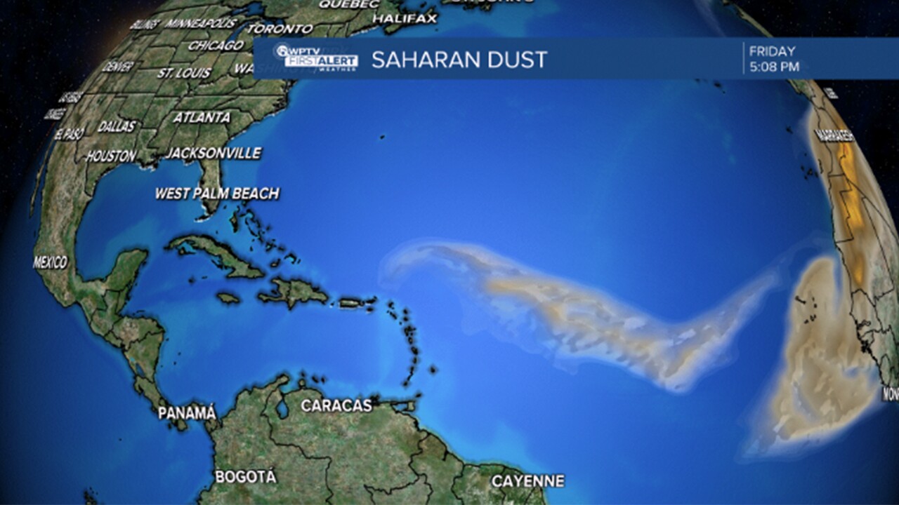 Saharan dust forecast map, Sept. 6, 2024.jpg