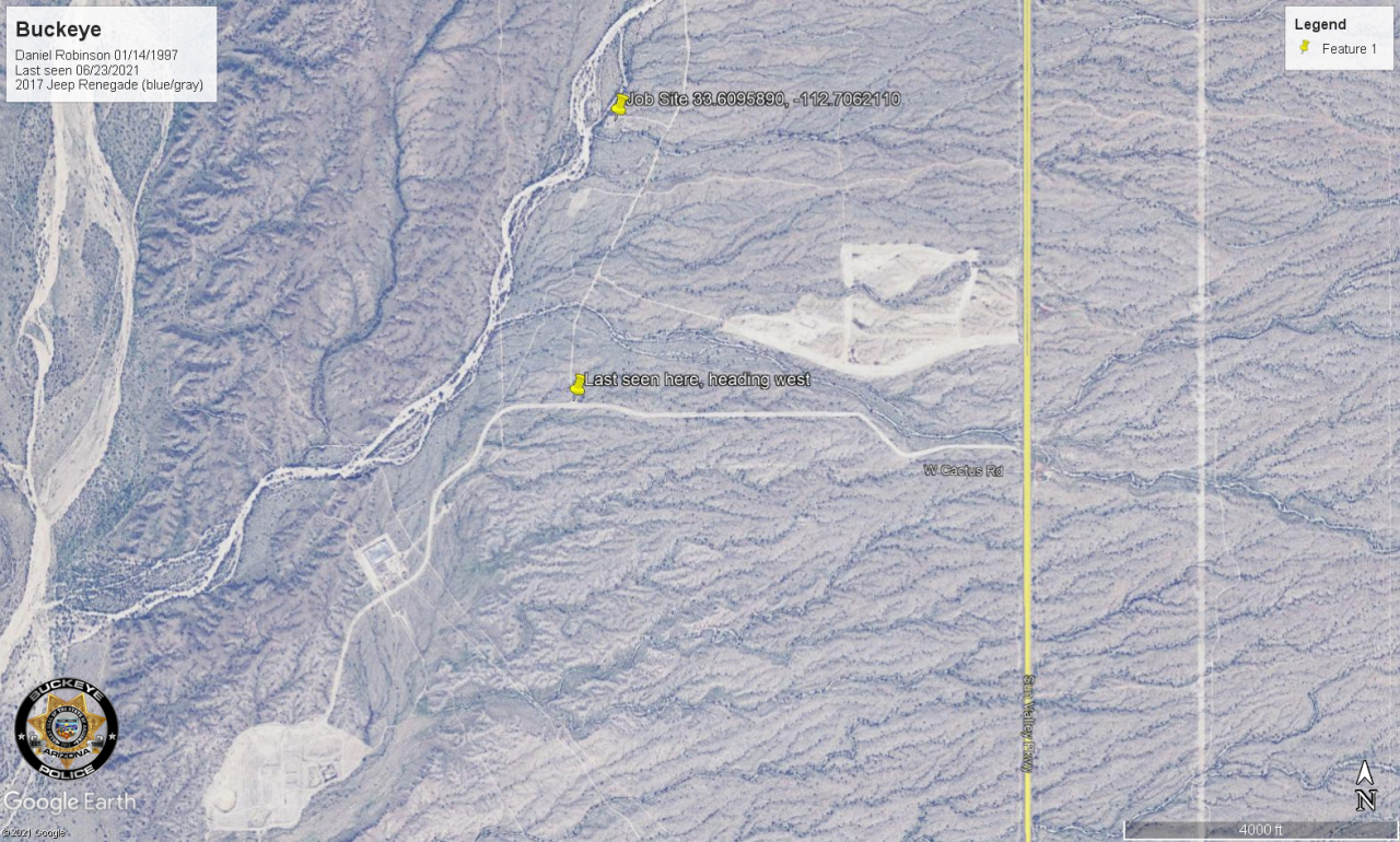 missing Buckeye Police Department David Robinson