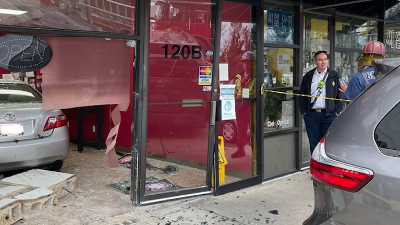 Car into Catonsville bakery