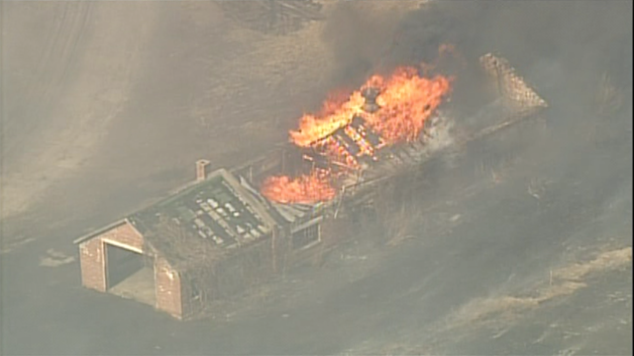 PHOTOS:50+ acres burned in Platte Co. grass fire