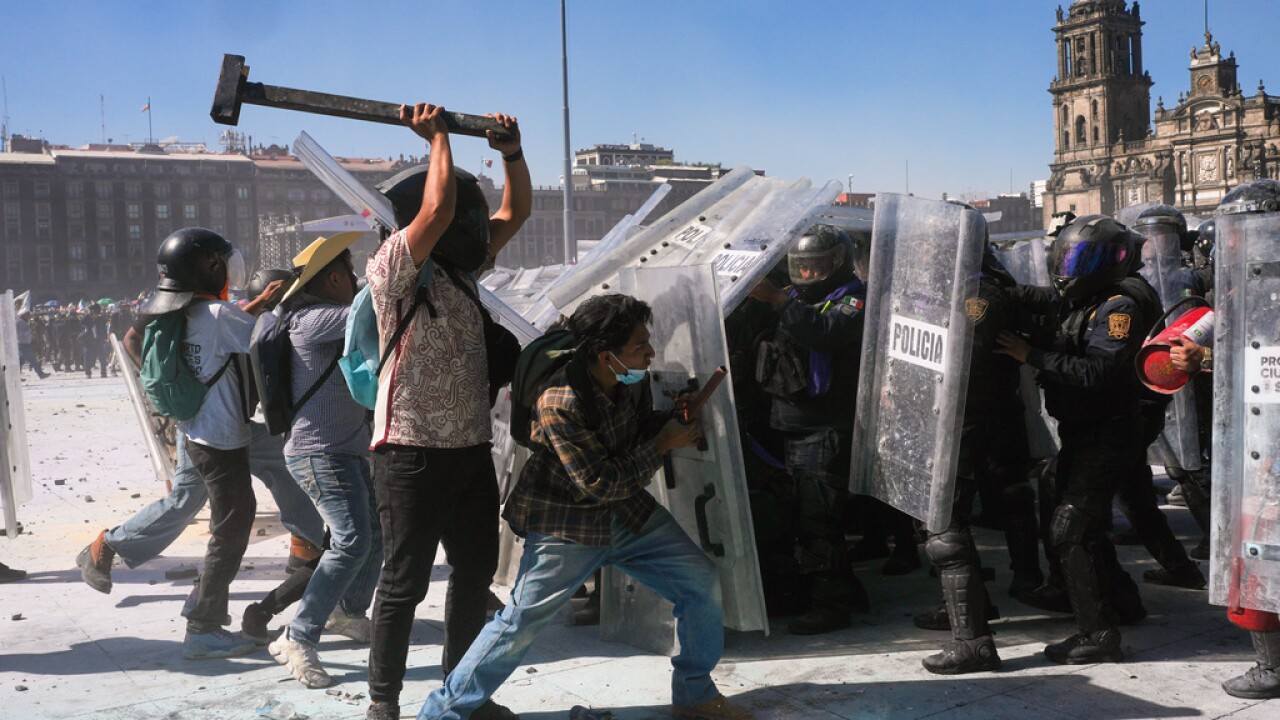 APTOPIX Mexico Protest