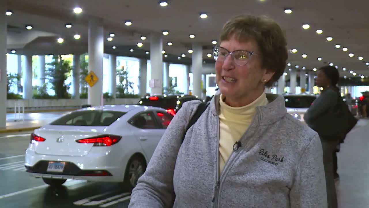 Kay Bixler traveled from Wisconsin to PBIA. Nov. 22, 2023