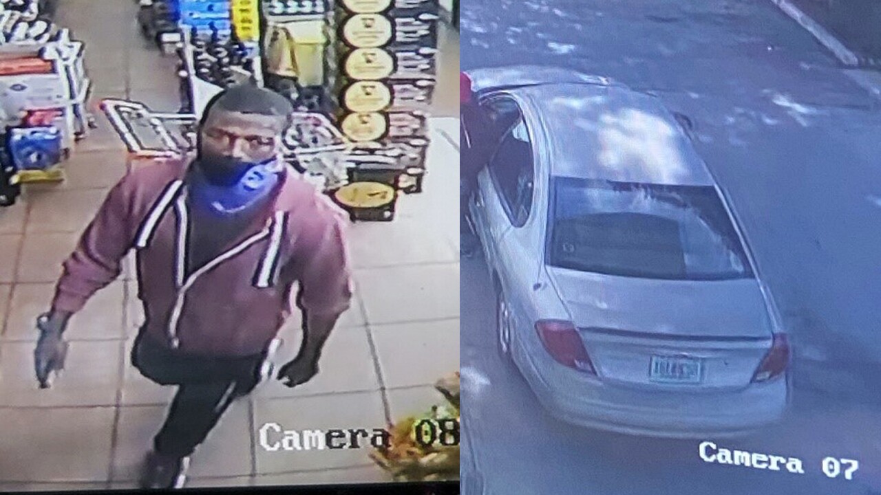 Surveillance video of Ian Jackson and stolen car