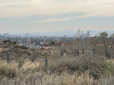 Haze over Pueblo from NE fires 