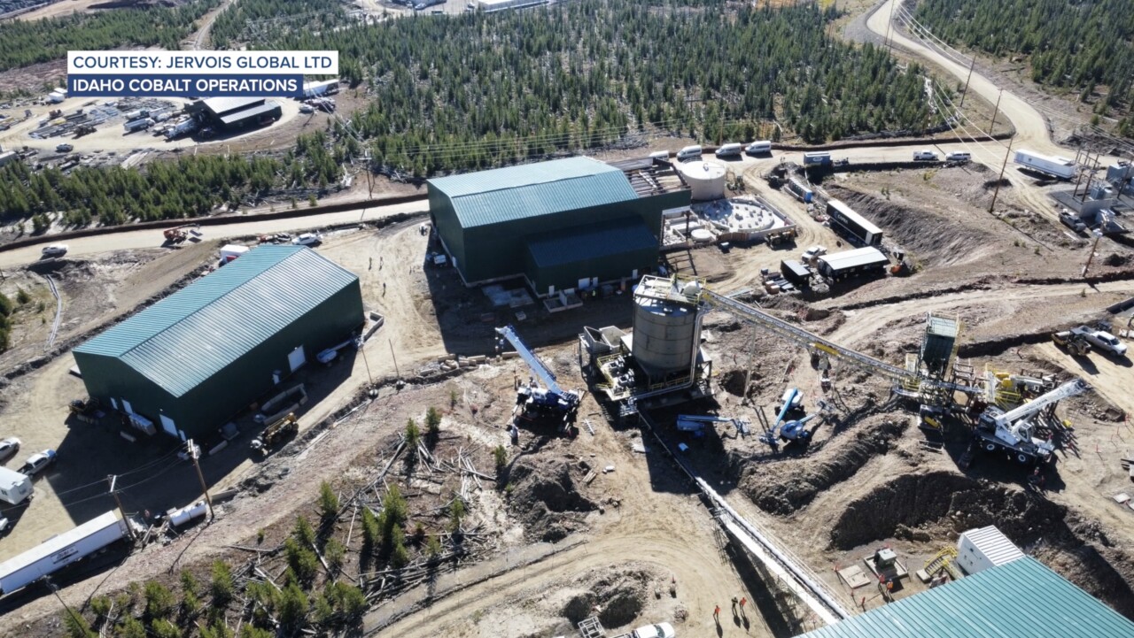 Jervois' cobalt mine near Salmon, ID