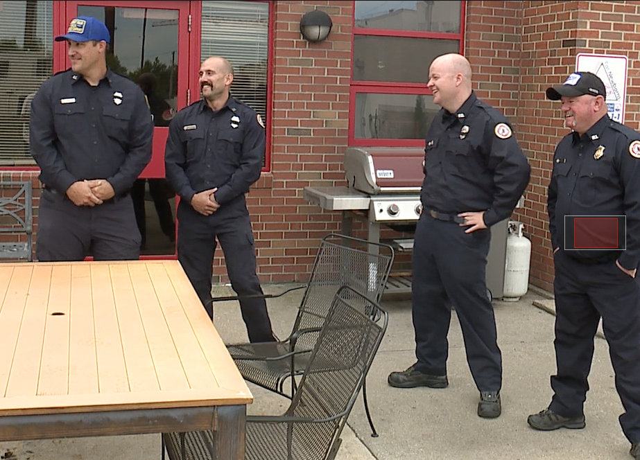Station 25 fire fighters that helped in window washer rescue