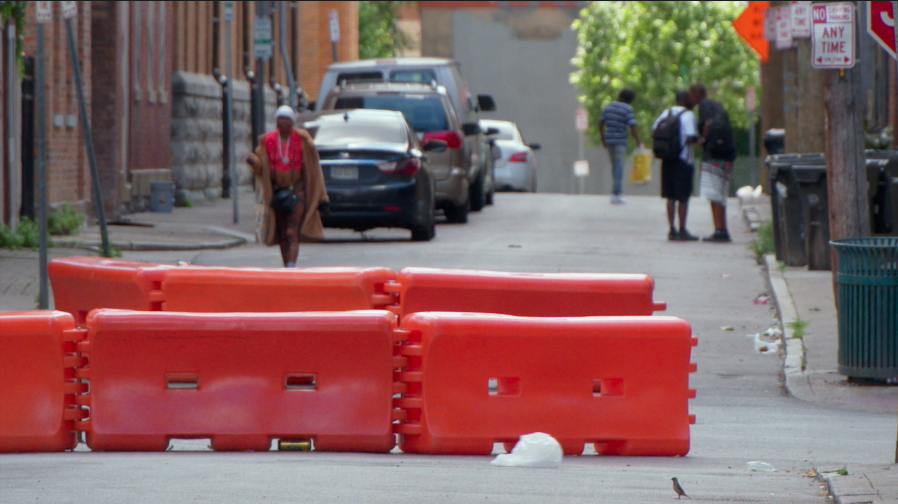 Cincinnati crews installed barriers on Republic Street on May 13, 2024 to disrupt an open-air drug market, as part of a larger plan to bring peace to this north Over-the-Rhine neighborhood.
