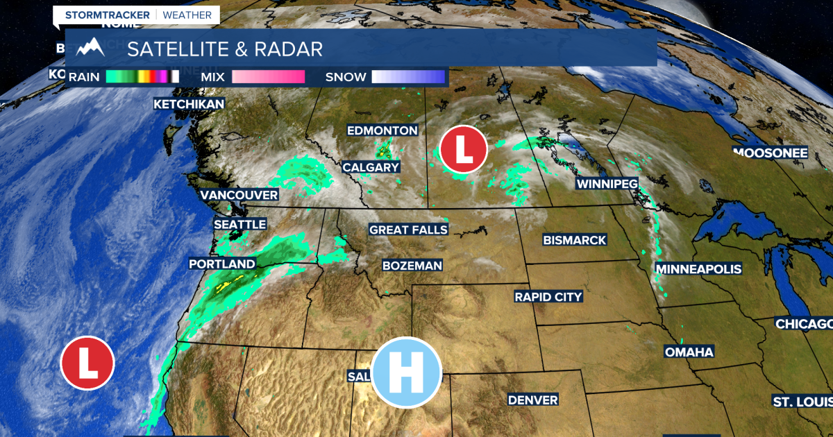 Warming up for a few days before the next cool and wet weather pattern