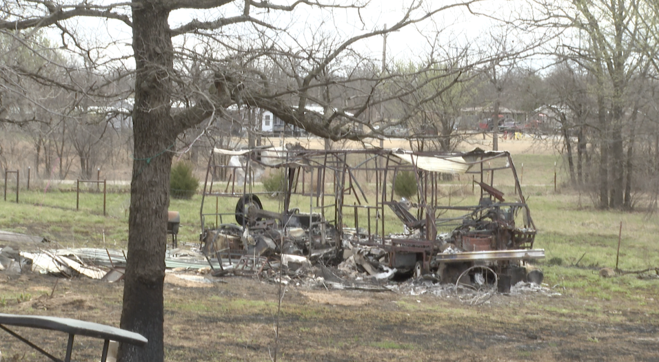 Man's camper that was lost in the fire