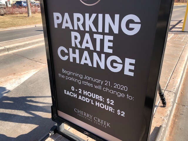 New Cherry Creek parking rates