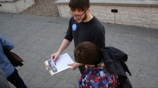 Mid-Missourians for Bernie at True/False Film Festival