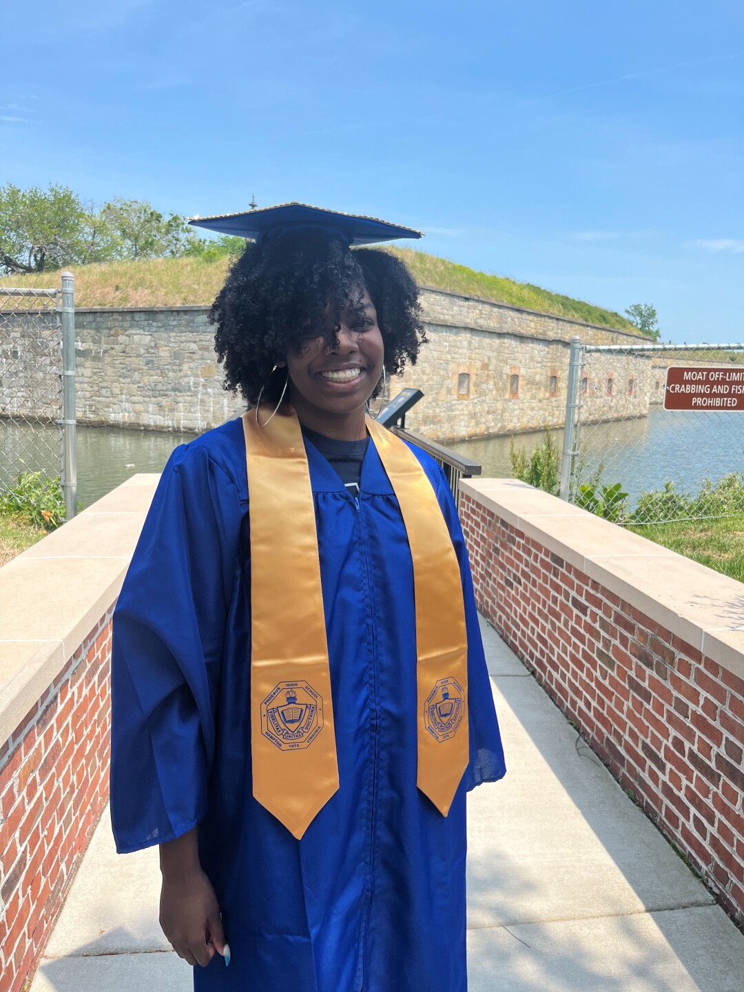 Lanasjanique Sims prepares to graduate from Phoebus High School