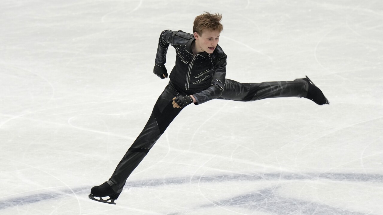 American figure skater lands first quad axel in competition