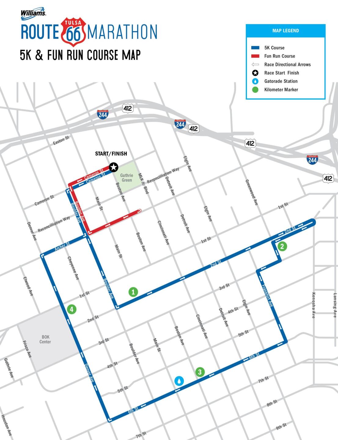 route 66 marathon map