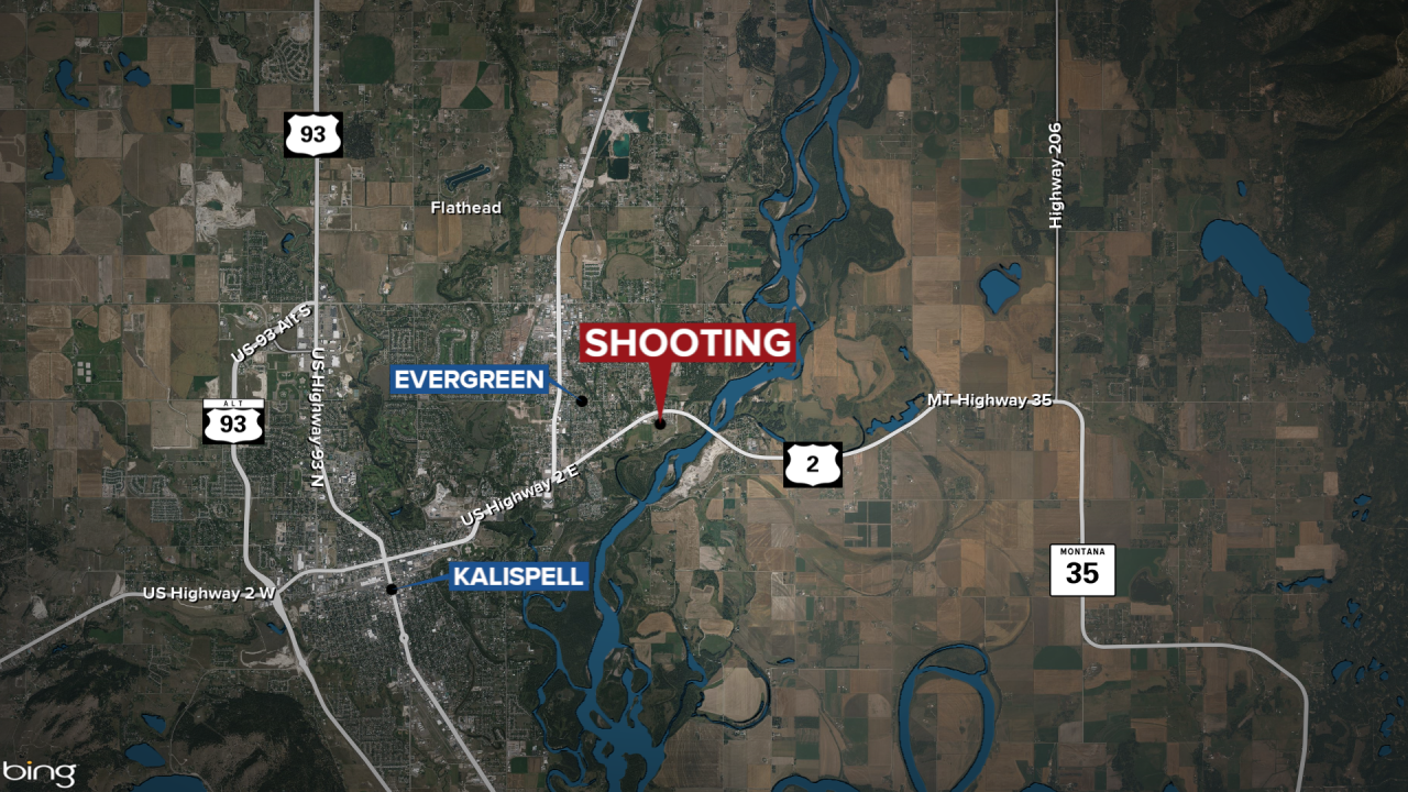 Evergreen Standoff Shooting Map