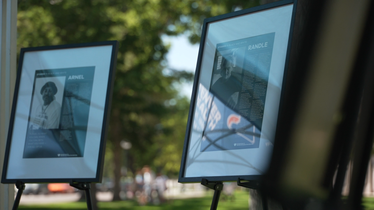 overdose epidemic exhibit stories in black and white denver health