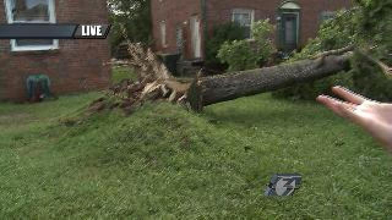 Homes damaged on Barksdale Rd. in Hampton