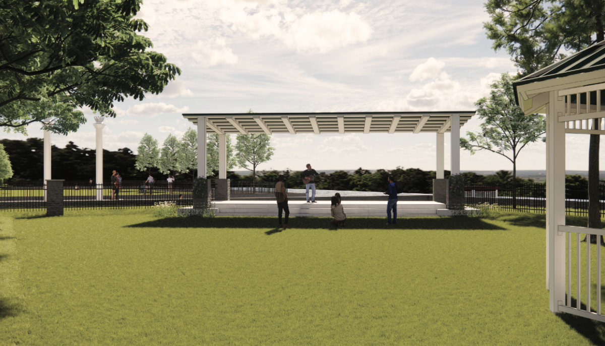 Rendering of proposed Liberty Landing Park in New Richmond.