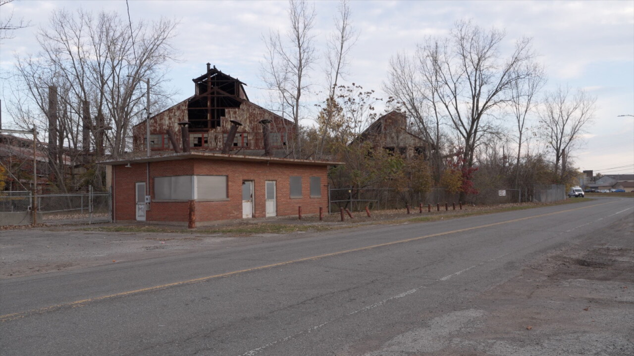 former Simonds Steel mill in Lockport