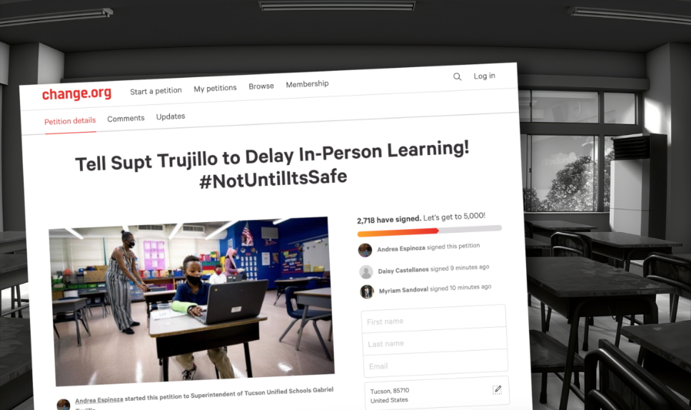 Online petition to delay hybrid learning in TUSD