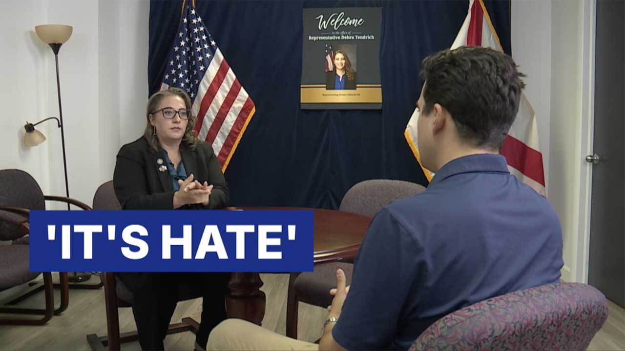 State Rep. Debra Tendrich, a Jewish lawmaker representing parts of Palm Beach County, speaks with WPTV's Michael Hoffman.