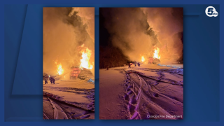 Claridon Township Barn Fire