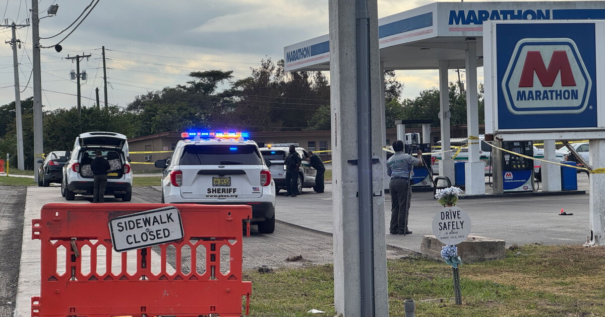 1 dead, 2 injured in shooting at Marathon gas station in Belle Glade