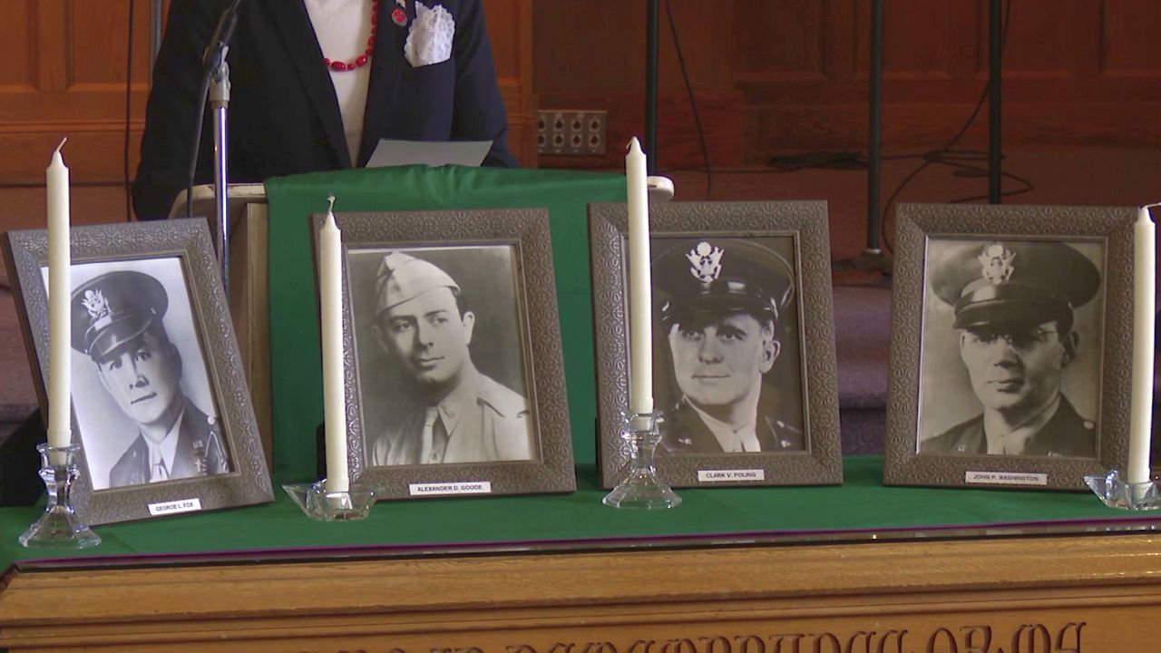 Service in Great Falls honors the 'Four Chaplains' of WWII