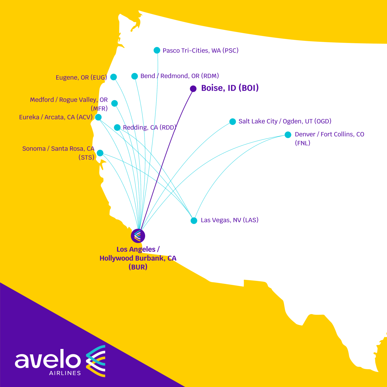 Nonstop flight to Hollywood Burbank coming to Boise Airport