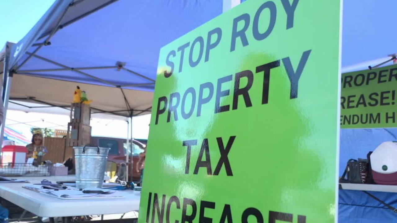 Roy residents gathering signatures for a referendum on 34 percent property tax increase