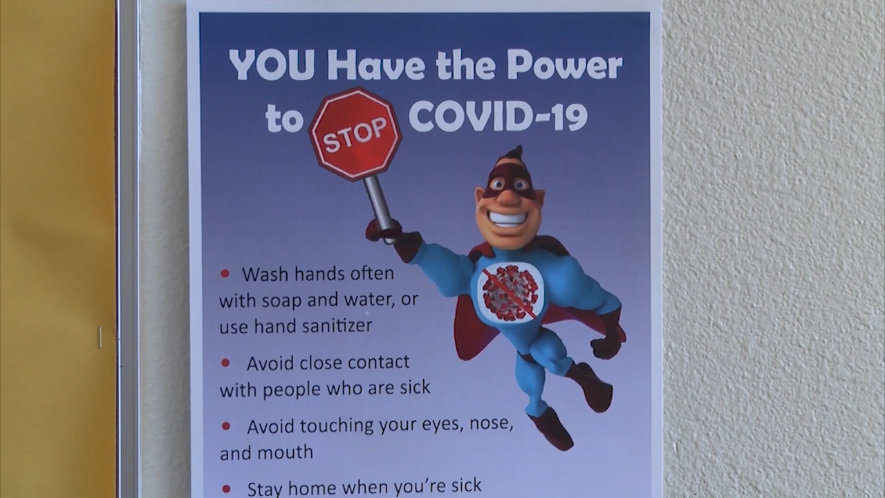 COVID sign