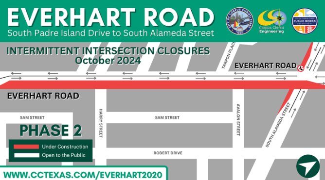 Everhart Road intersection closures
